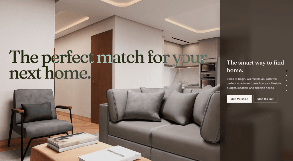 HomeIn Hero Main Interface