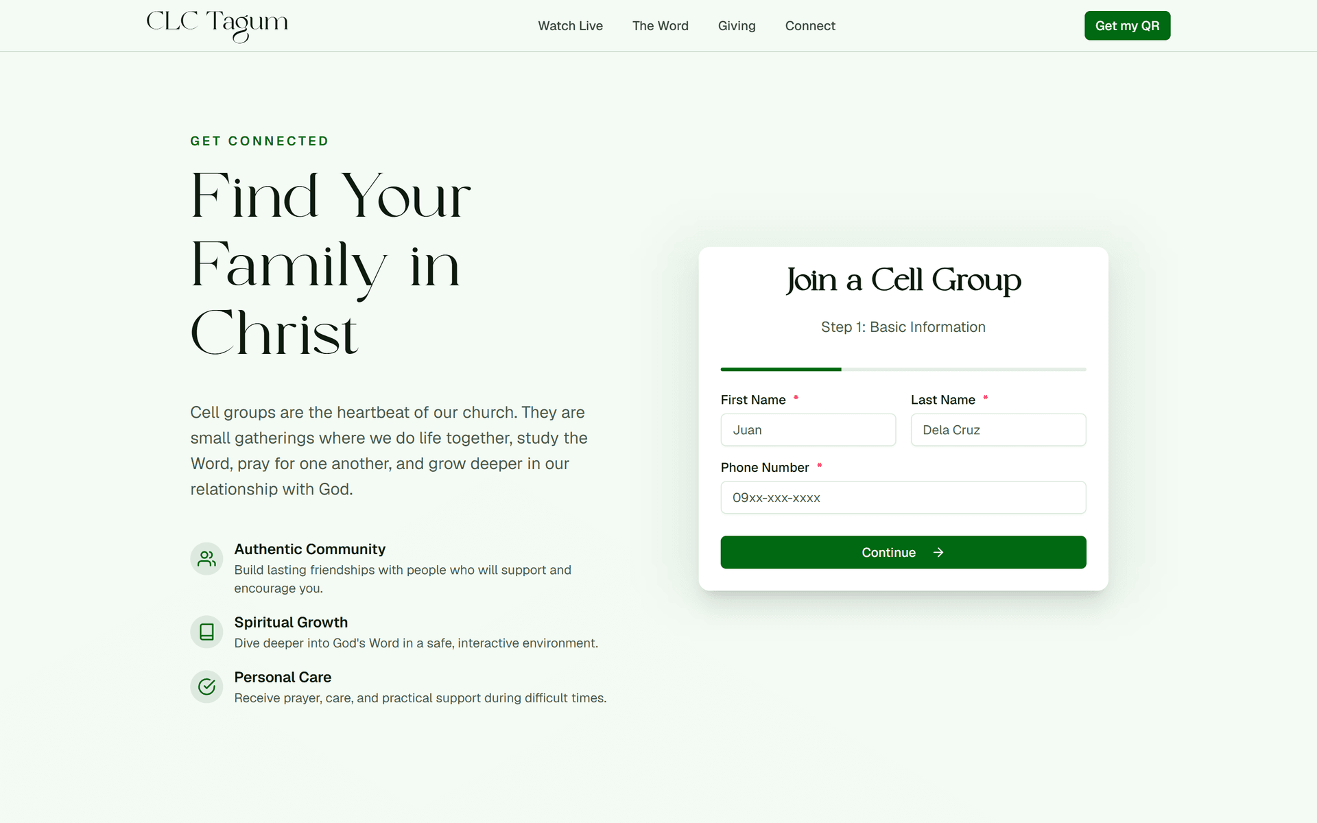 Cell Group Registration