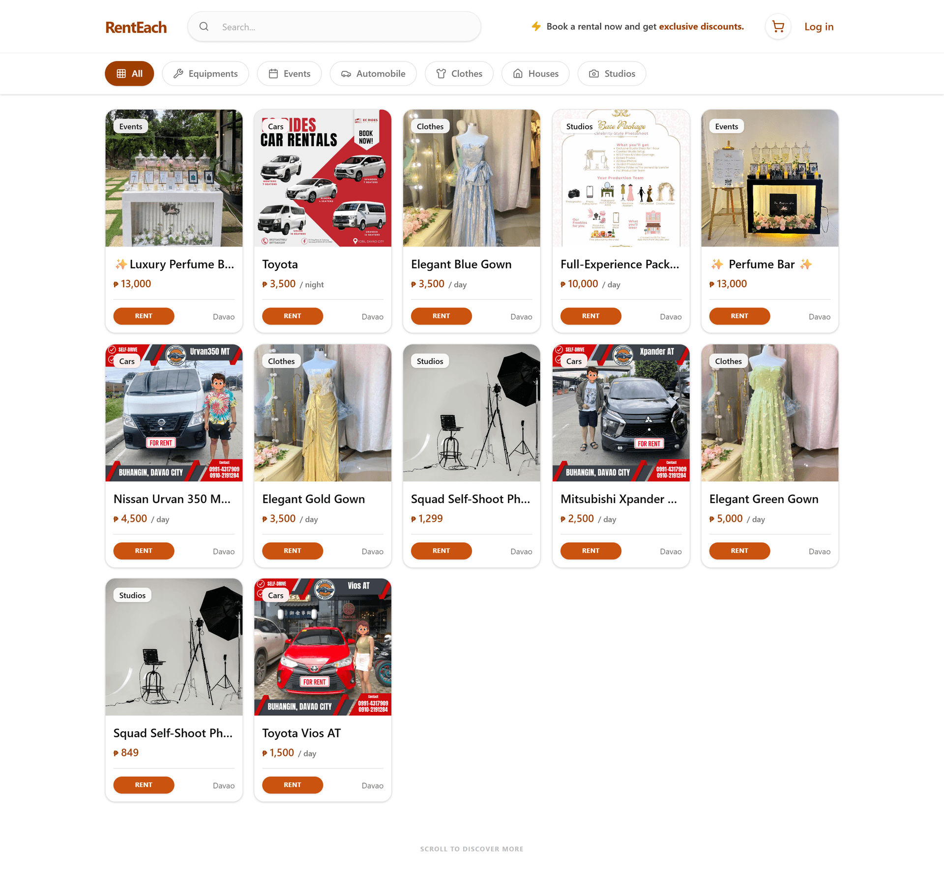 Automobile Rentals