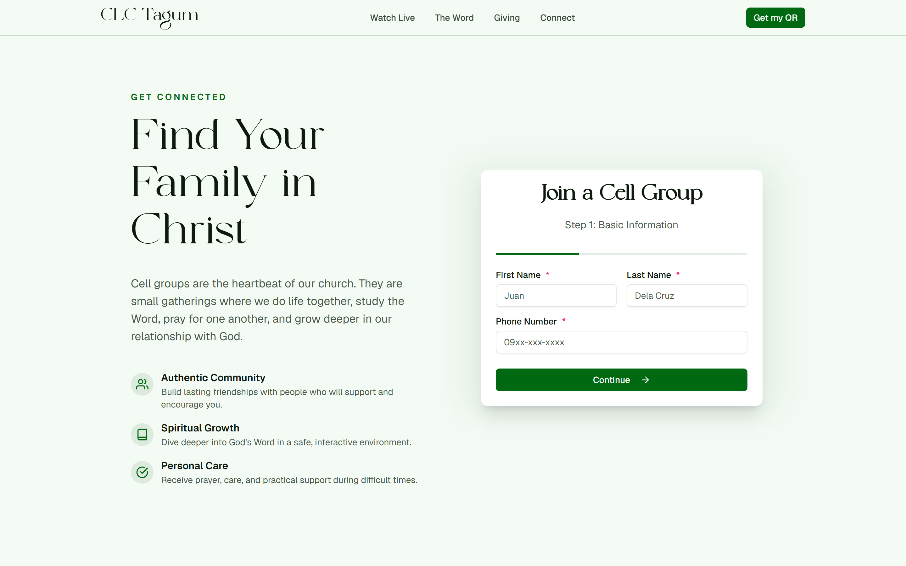 Cell Group Registration